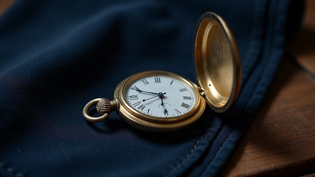 Illustration of self-hypnosis practice with a glowing pocket watch